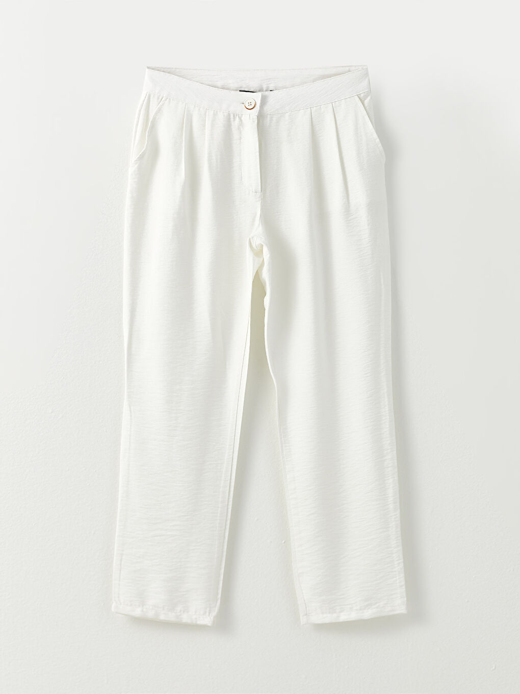 Pantaloni Standard Fit Regular cu Detalii la Buzunar pentru Femei-5