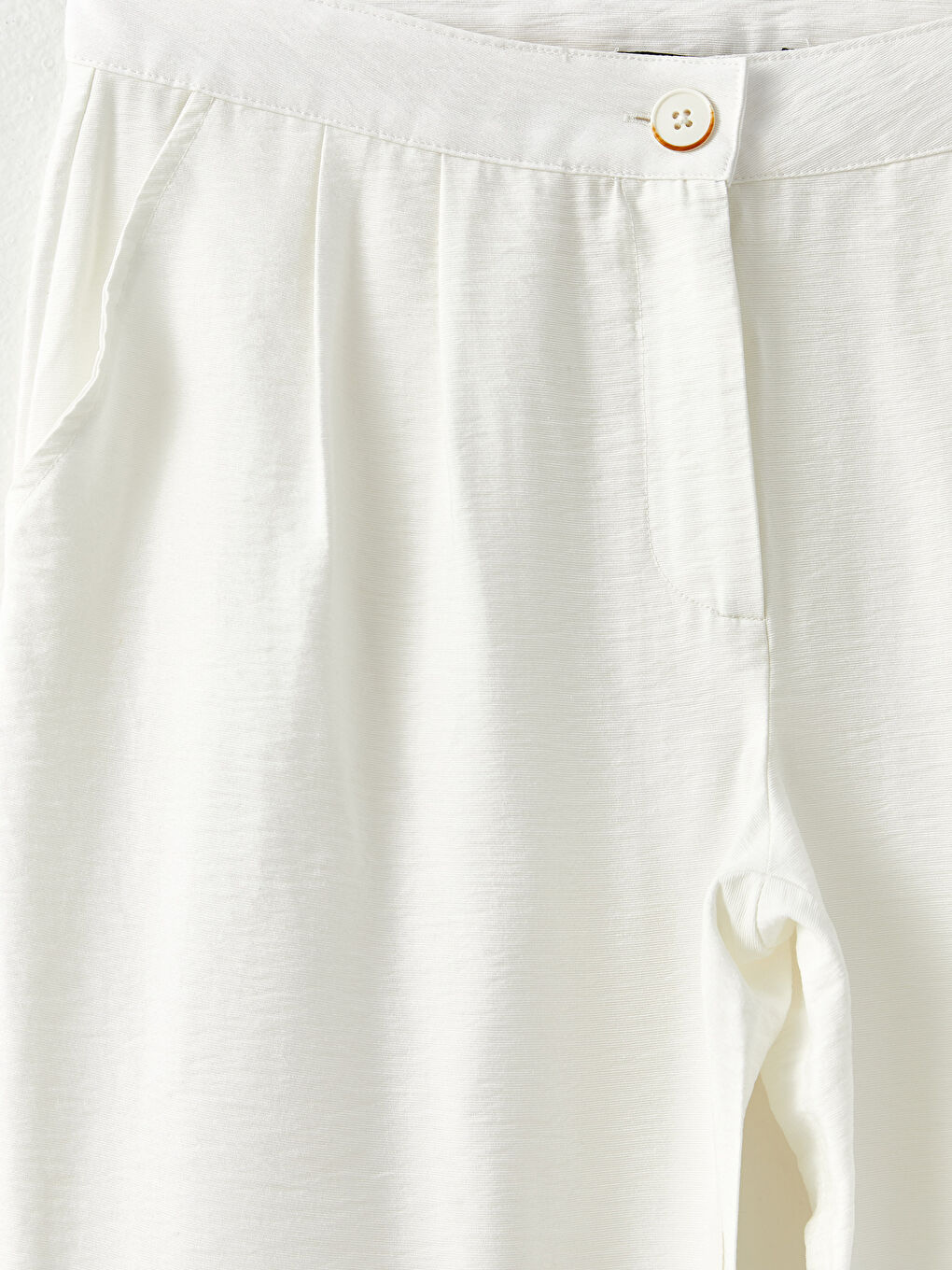 Pantaloni Standard Fit Regular cu Detalii la Buzunar pentru Femei-7