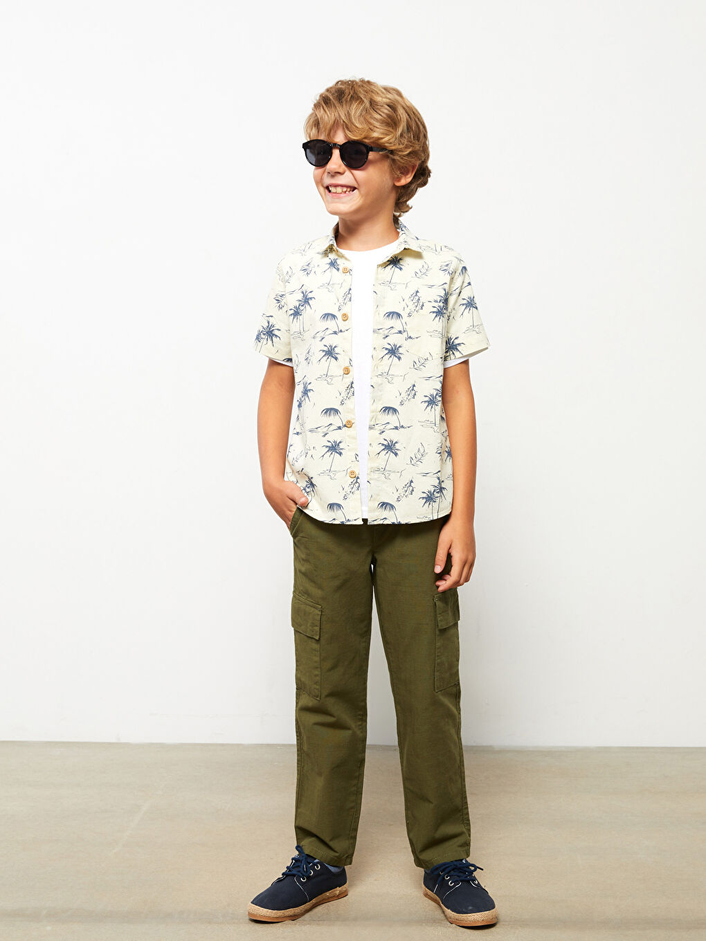 LCW Kids Elastic Waist Boys' Cargo Trousers -S29132Z4-H1Z