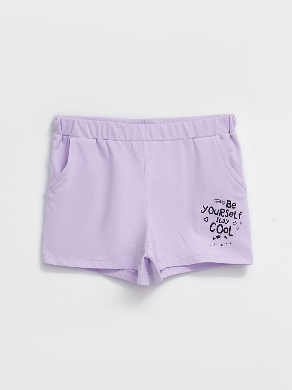 Elasticated Waist Printed Girls' Shorts