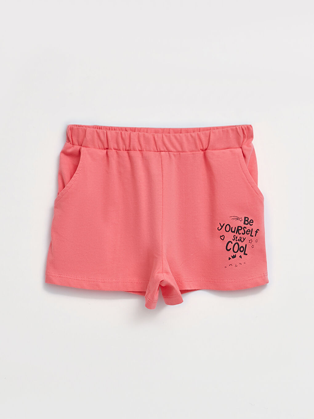 Elasticated Waist Printed Girls' Shorts