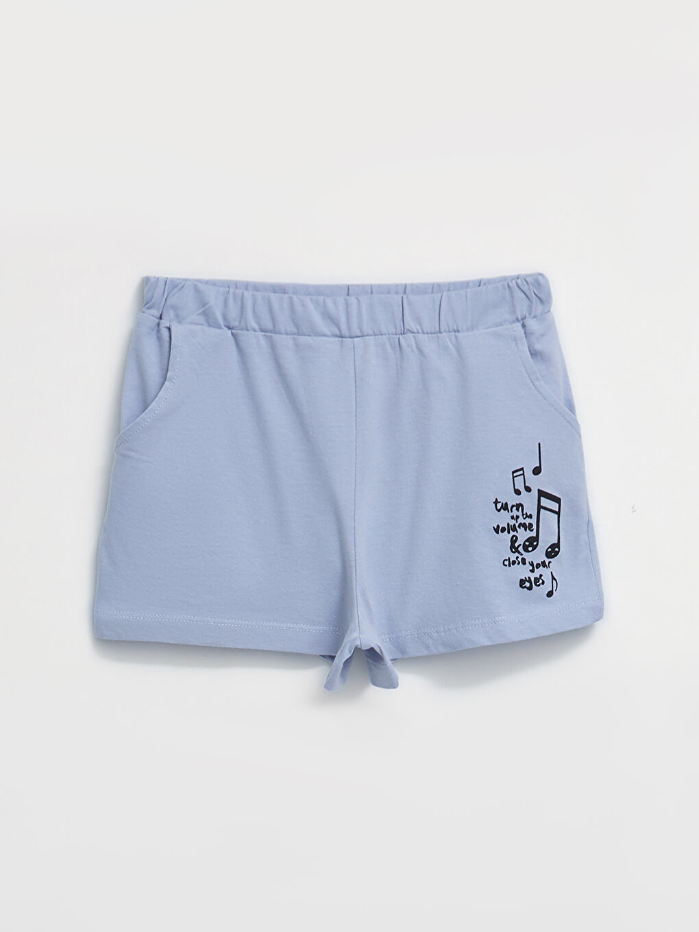 Elasticated Waist Printed Girls' Shorts