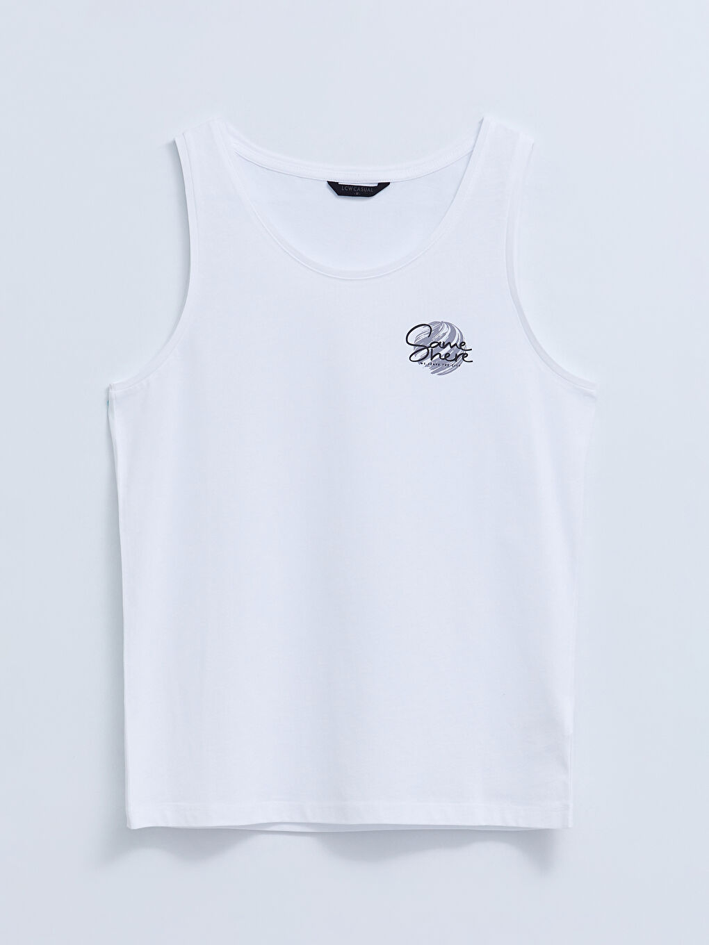 Crew Neck Printed Men's Sleeveless T-Shirt-5