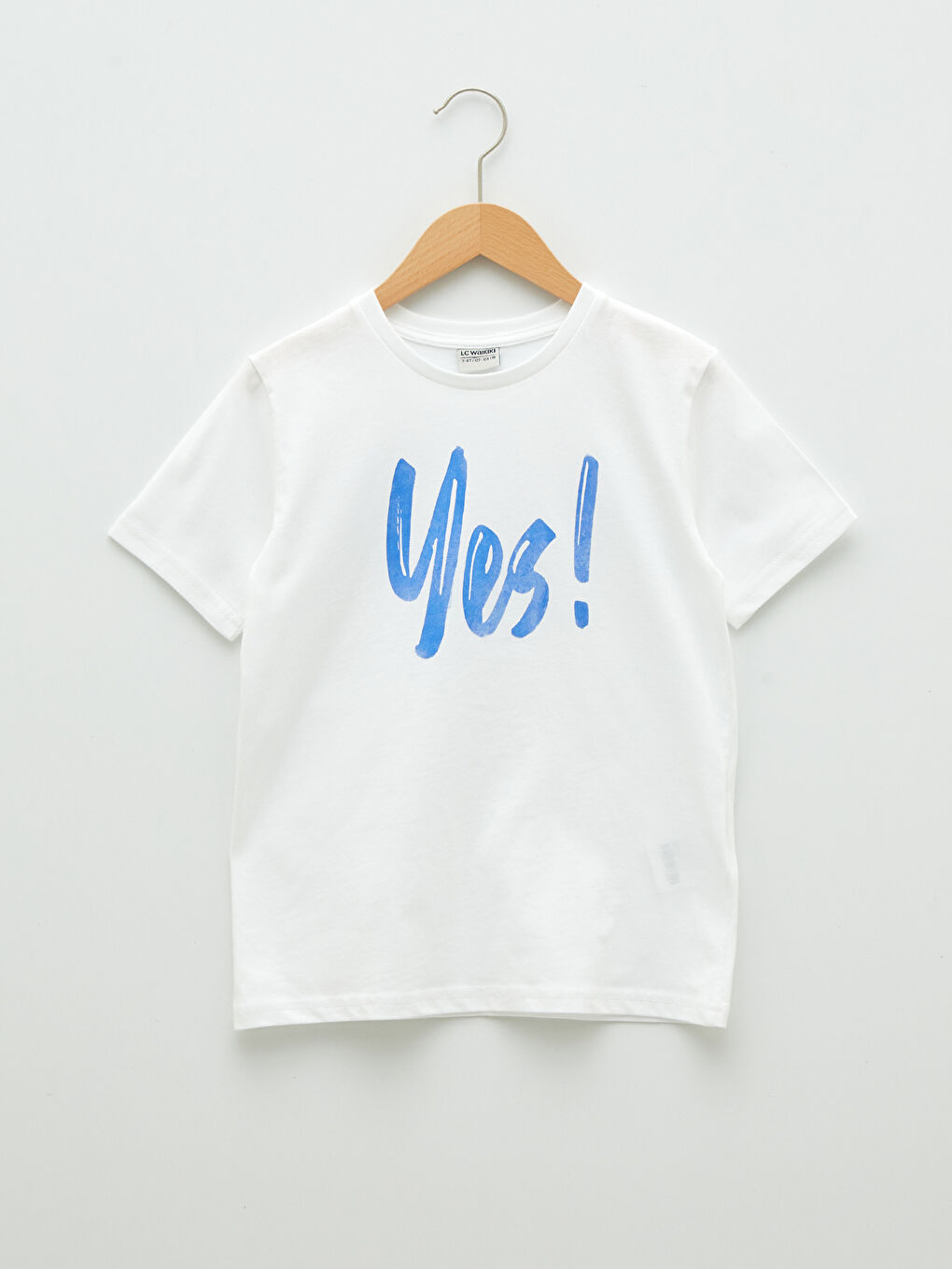 T-shirt garçon en coton à manches courtes imprimé col rond