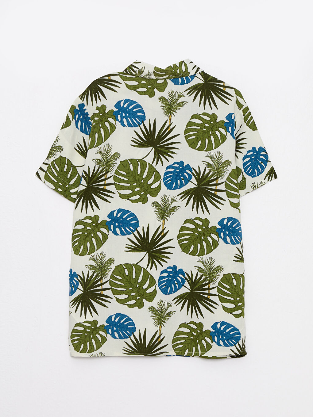 ნაბეჭდი მოკლე სახელო ვისკოზის ბიჭის პერანგი-1