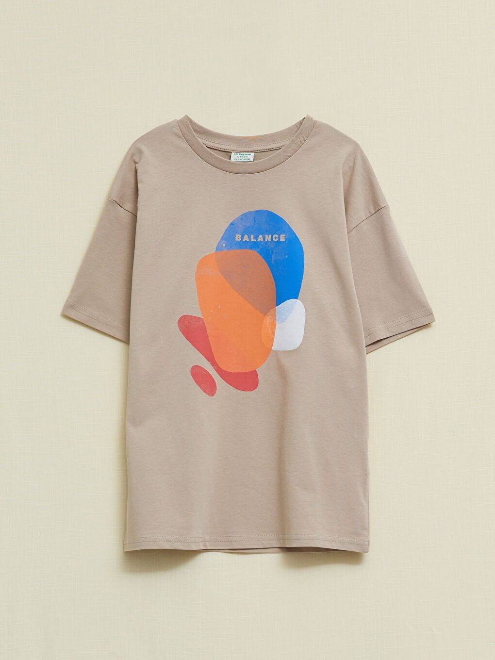 Crew Neck Printed Short Sleeve Boys' T-Shirt