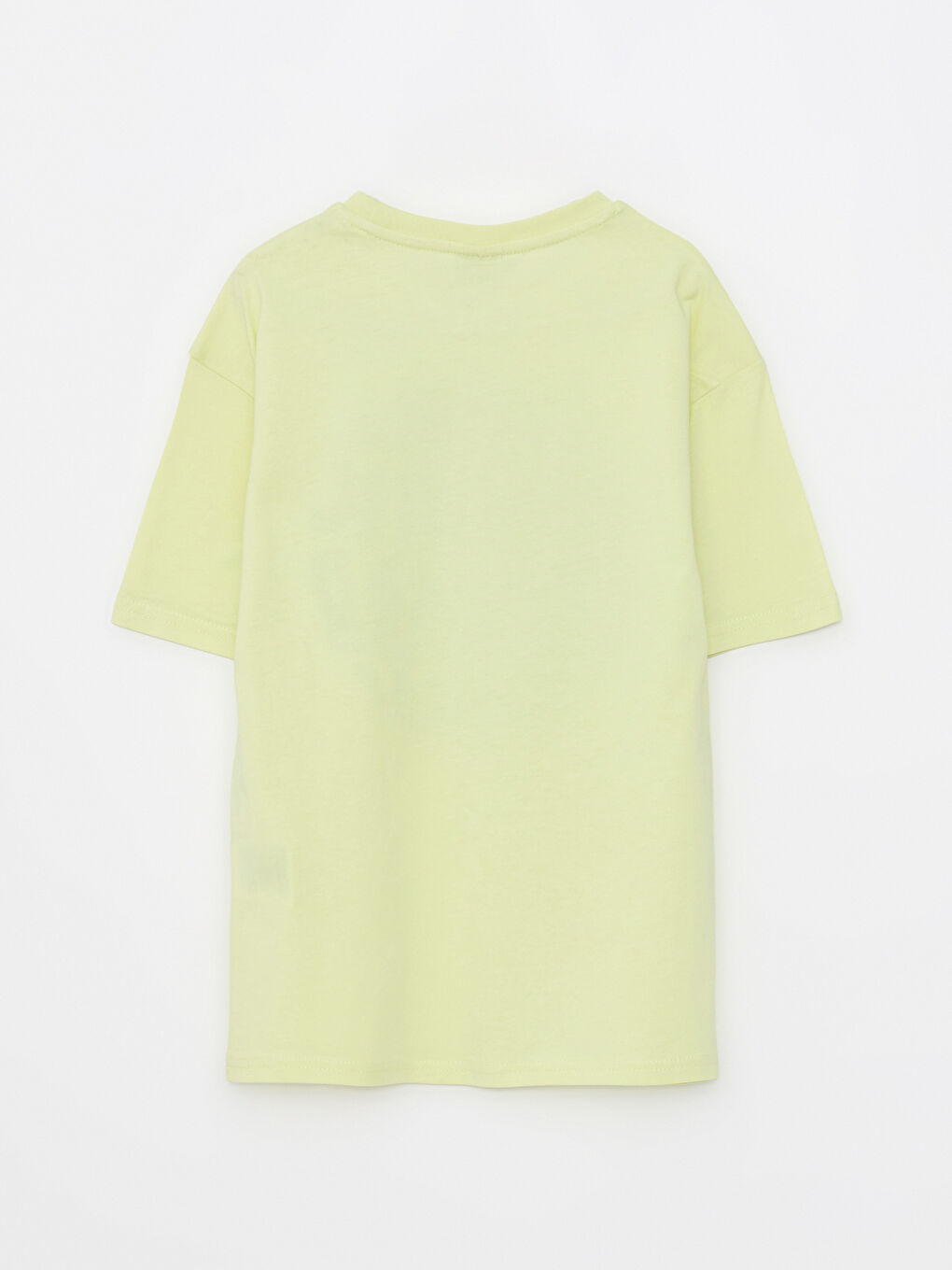 Yeşil Bisiklet Yaka Baskılı Kısa Kollu Pamuklu Erkek Çocuk Tişört-1