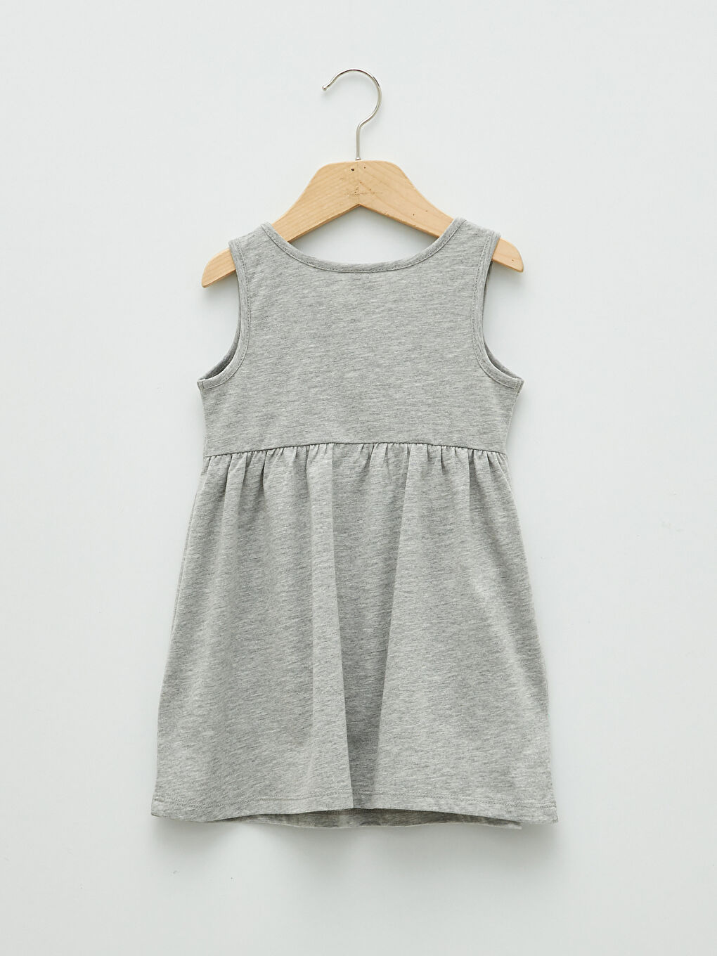 Crew Neck Printed Baby Girls' Dress-1