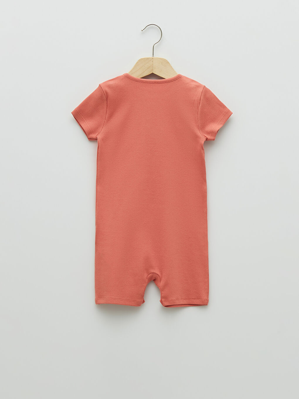 Crew Neck Short Sleeve Basic Cotton Baby Girl Rompers 2 Pack-2