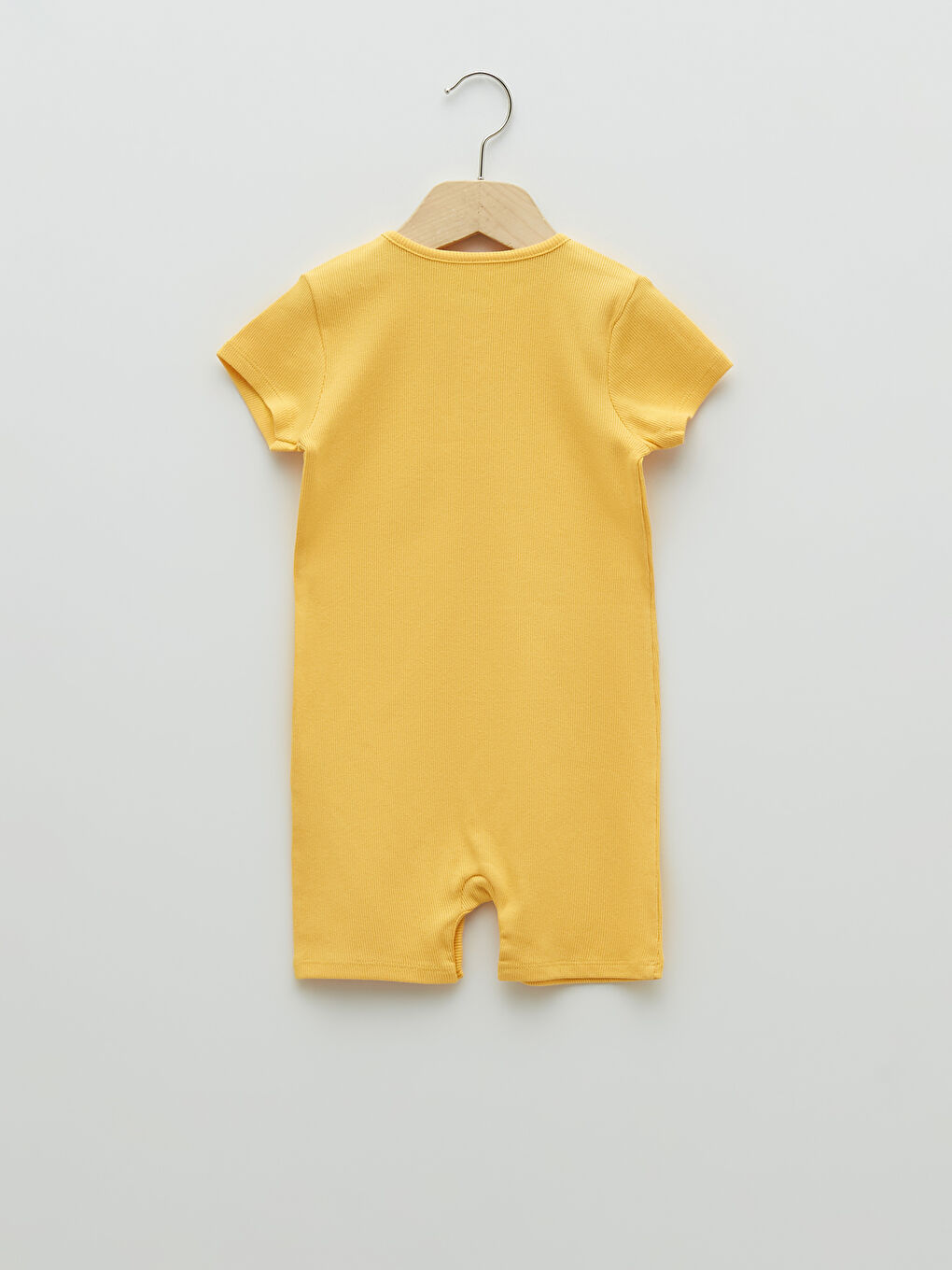 Crew Neck Short Sleeve Basic Cotton Baby Girl Rompers 2 Pack-4