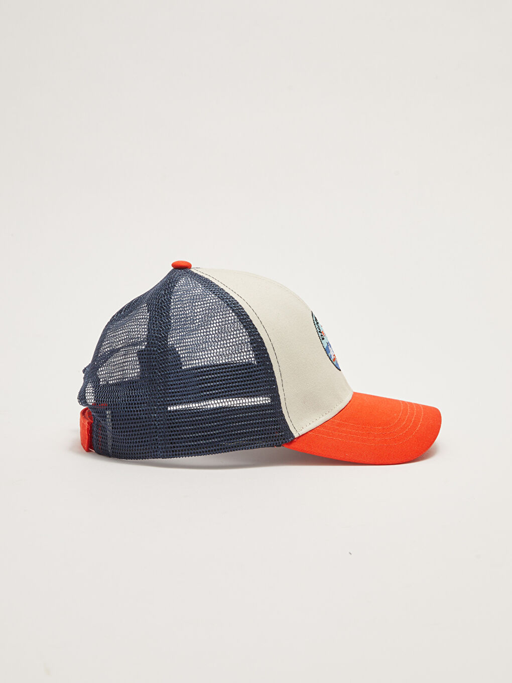 Embroidered Mesh Detailed Boys' Baseball Cap-2
