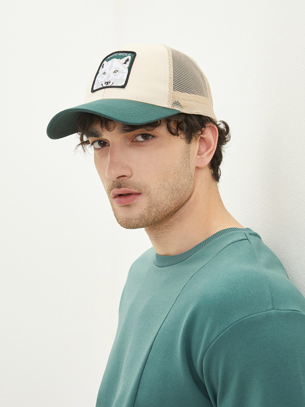 Color Block Mesh Detailed Men's Cap Hat