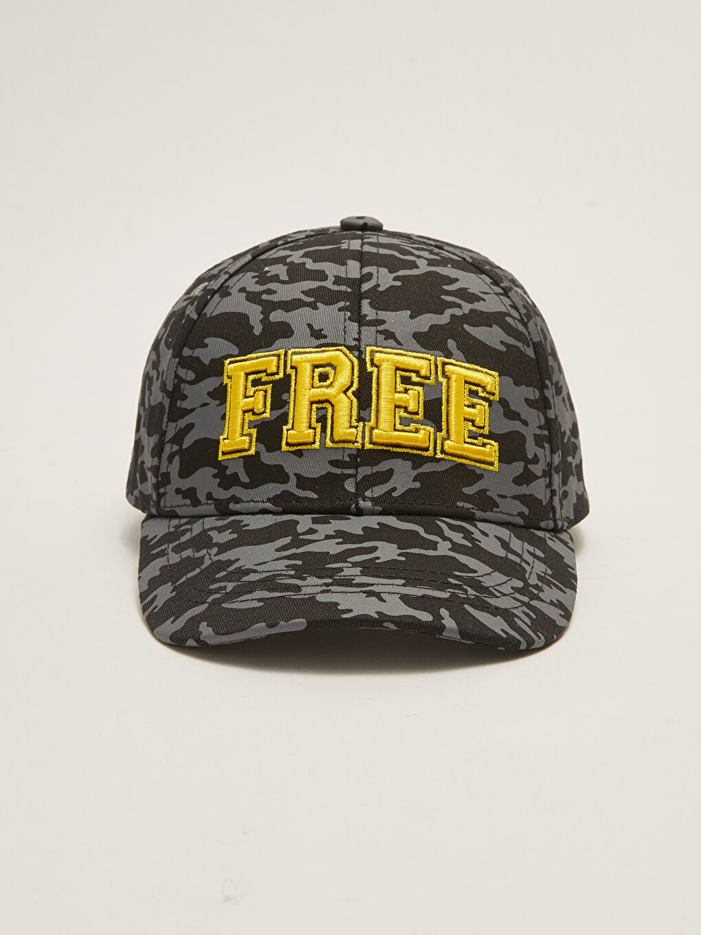 Siyah Yazı Nakışlı Erkek Çocuk Kep Şapka-1