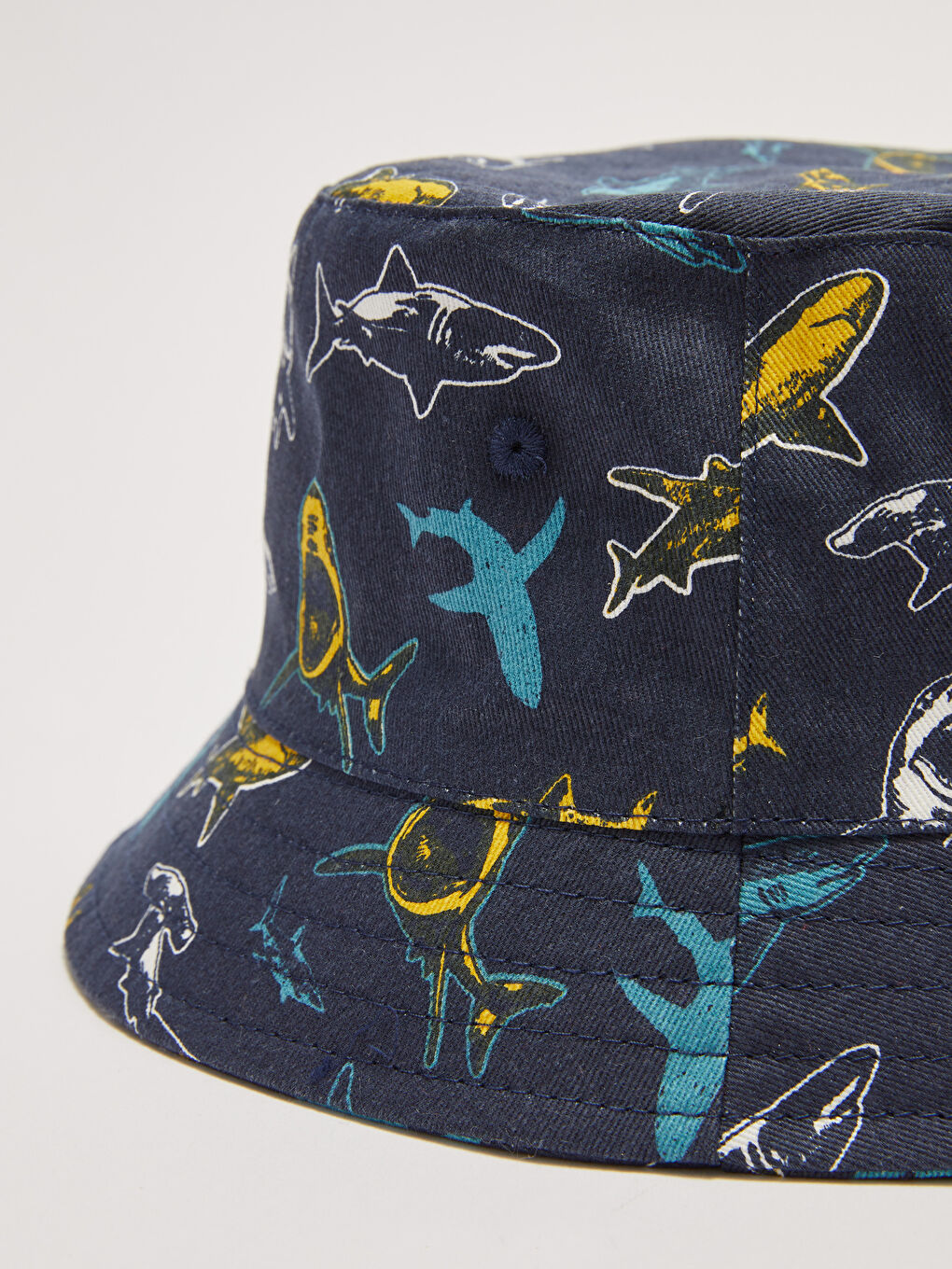 قبعة دلو قطنية مطبوعة للأولاد-3