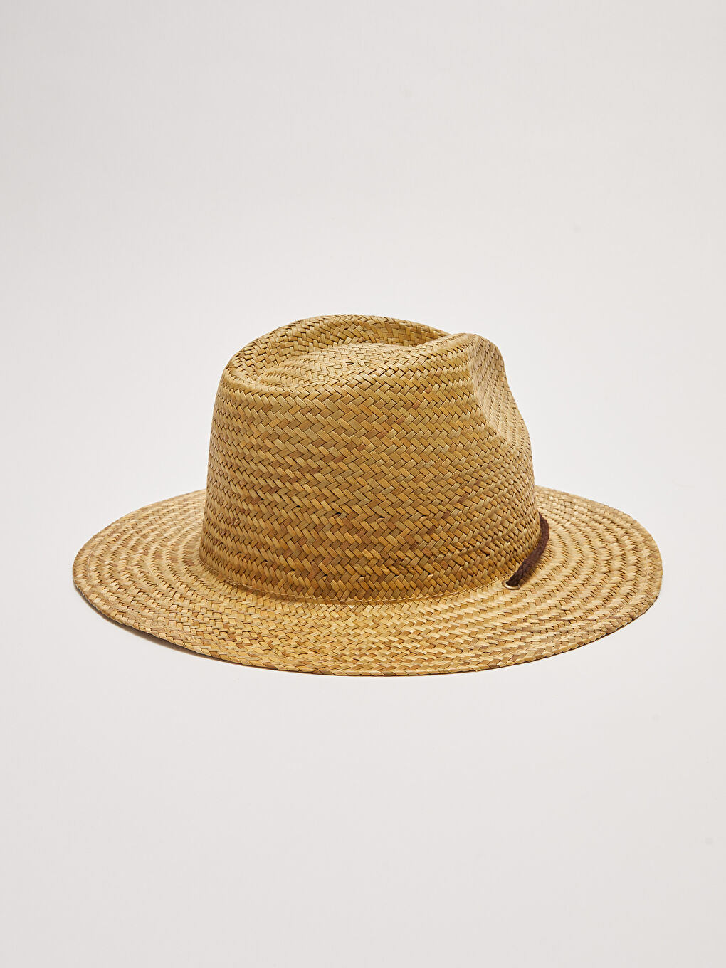 Straw Lace Detailed Men's Fedora Hat-4
