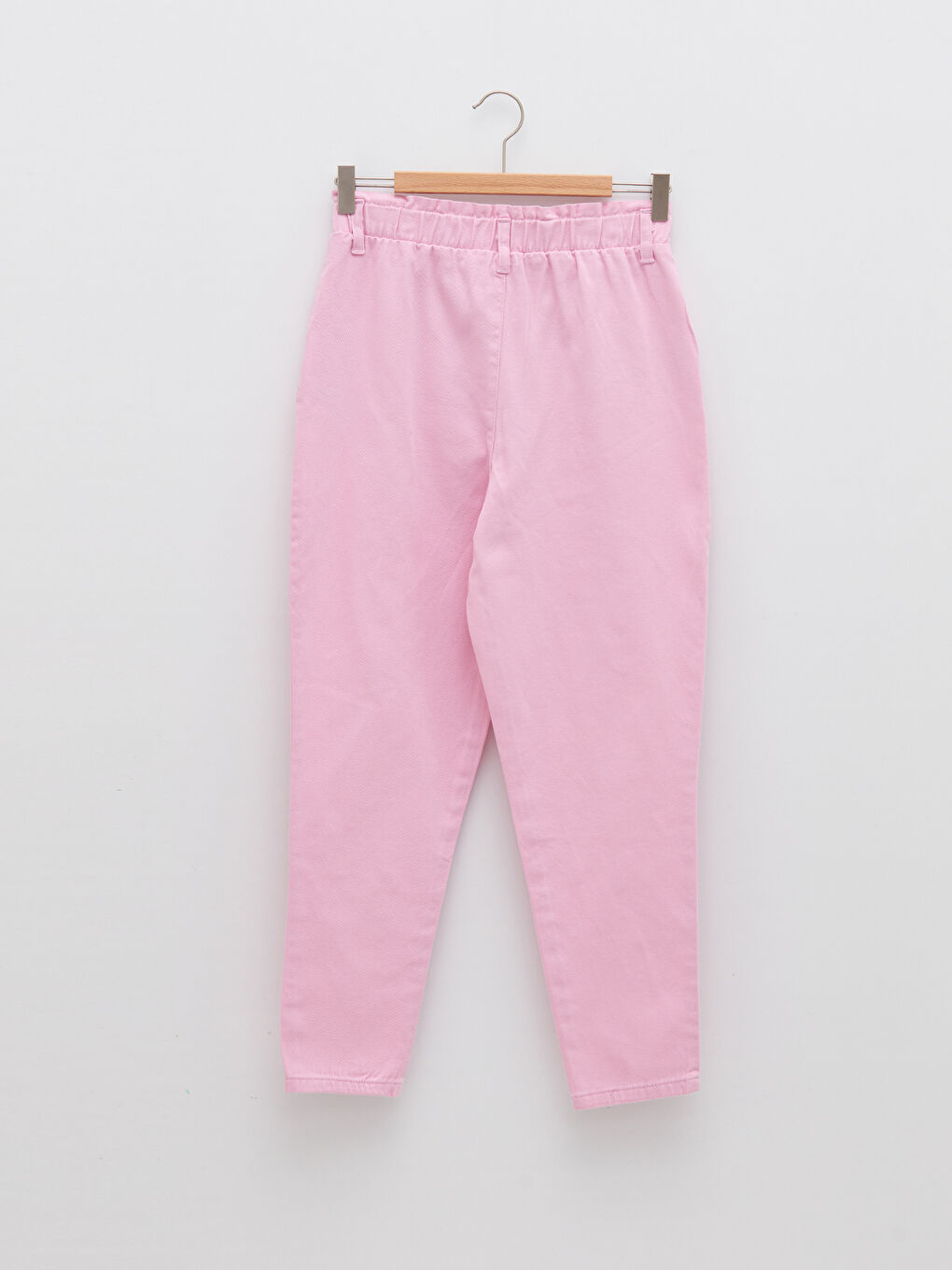 LCW Kids Elastic Waist Basic Cotton Girls' Trousers -S29384Z4-G7H