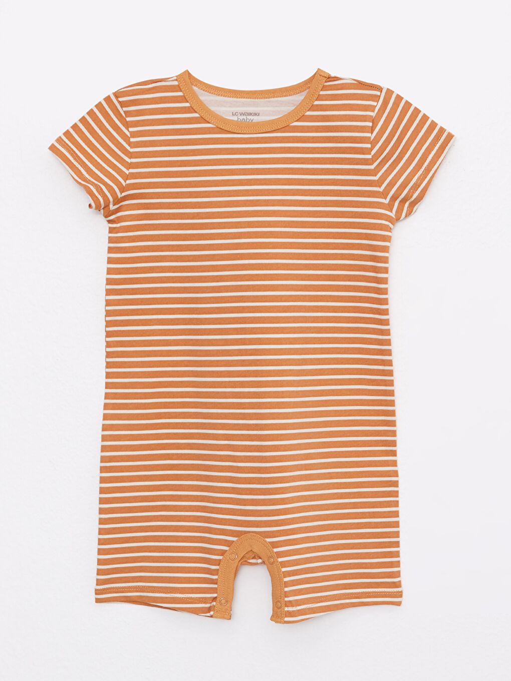 Crew Neck Short Sleeve Cotton Baby Boy Jumpsuit 2 Pieces-2