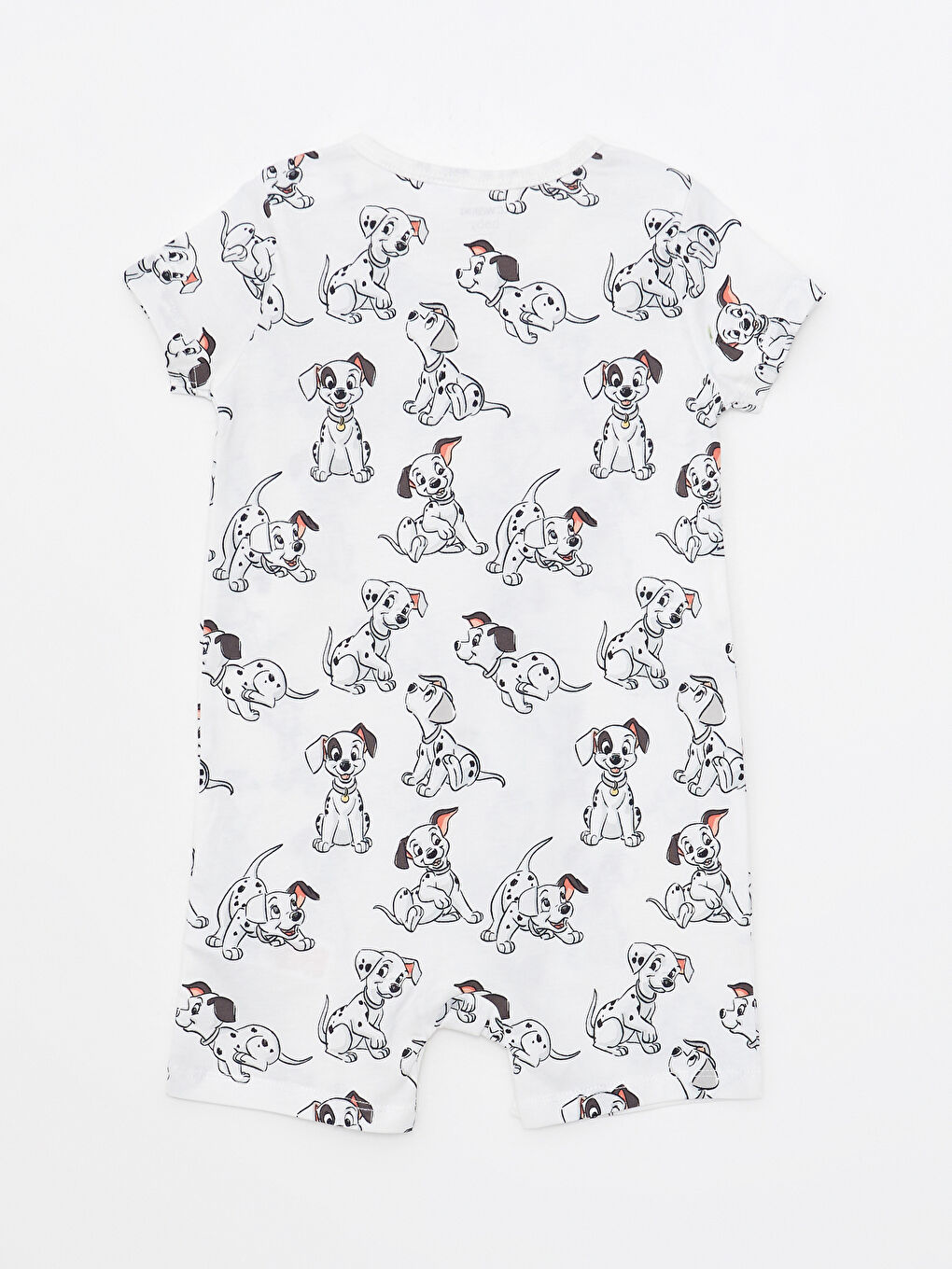 Bisiklet Yaka Kısa Kollu 101 Dalmaçyalı Pamuklu Erkek Bebek Tulum 2'li-4