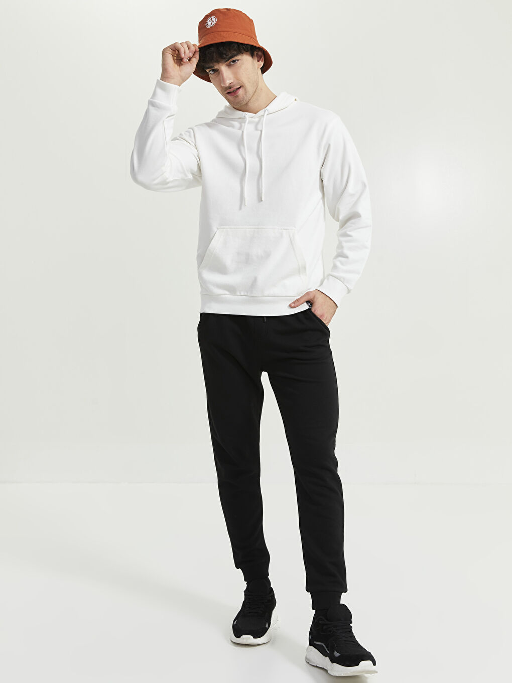 قبعة دلو مطبوعة للرجال-1