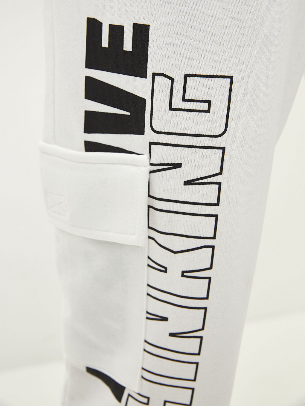 Elastic Waist Text Printed Women's Jogger Sweatpants-7