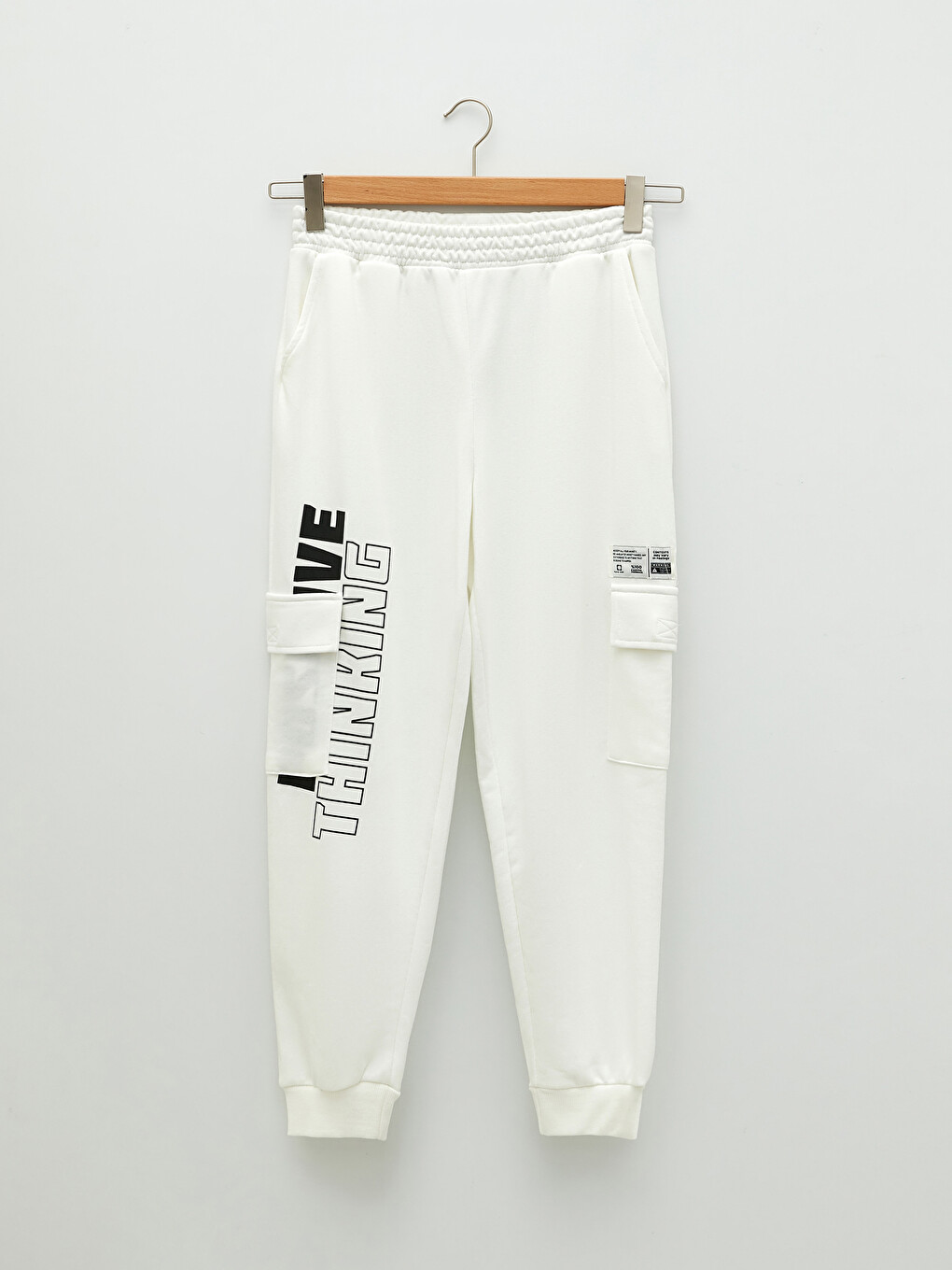 Elastic Waist Text Printed Women's Jogger Sweatpants-9
