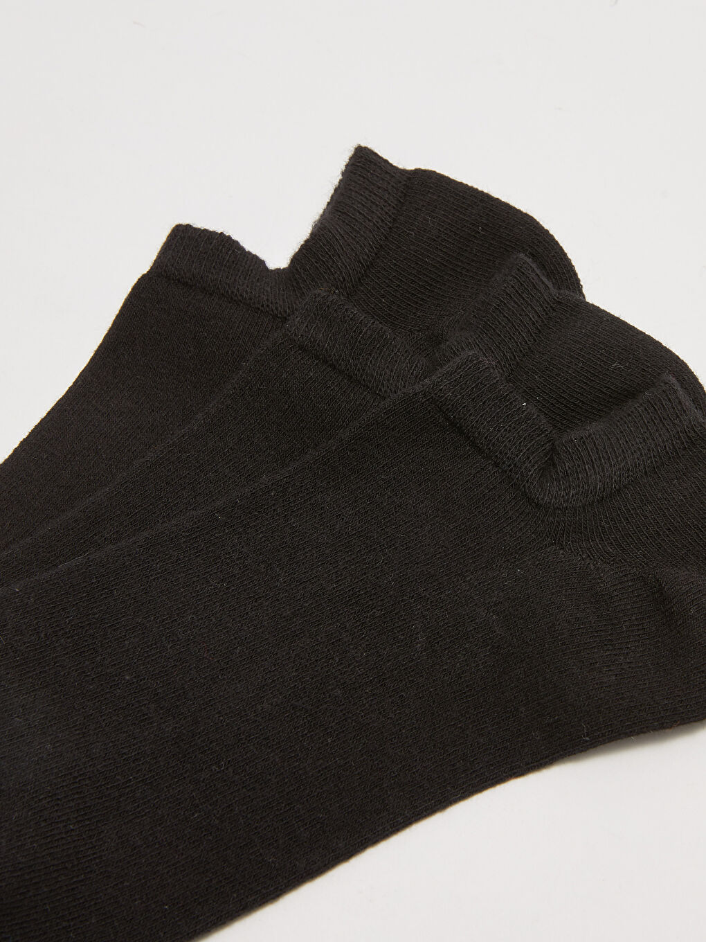 Siyah Erkek Sneaker Çorap 3'lü-1