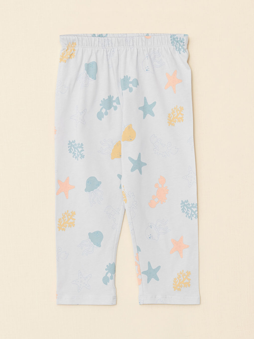 поло жағалы қысқа жеңді принтті мақтадан жасалған ұл балаға арналған пижама жинағы-4