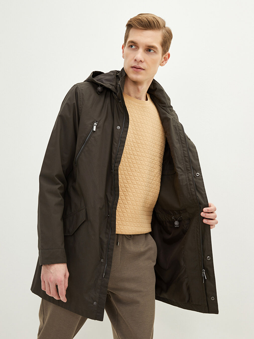 Kahverengi Slim Fit Erkek Pantolon-2