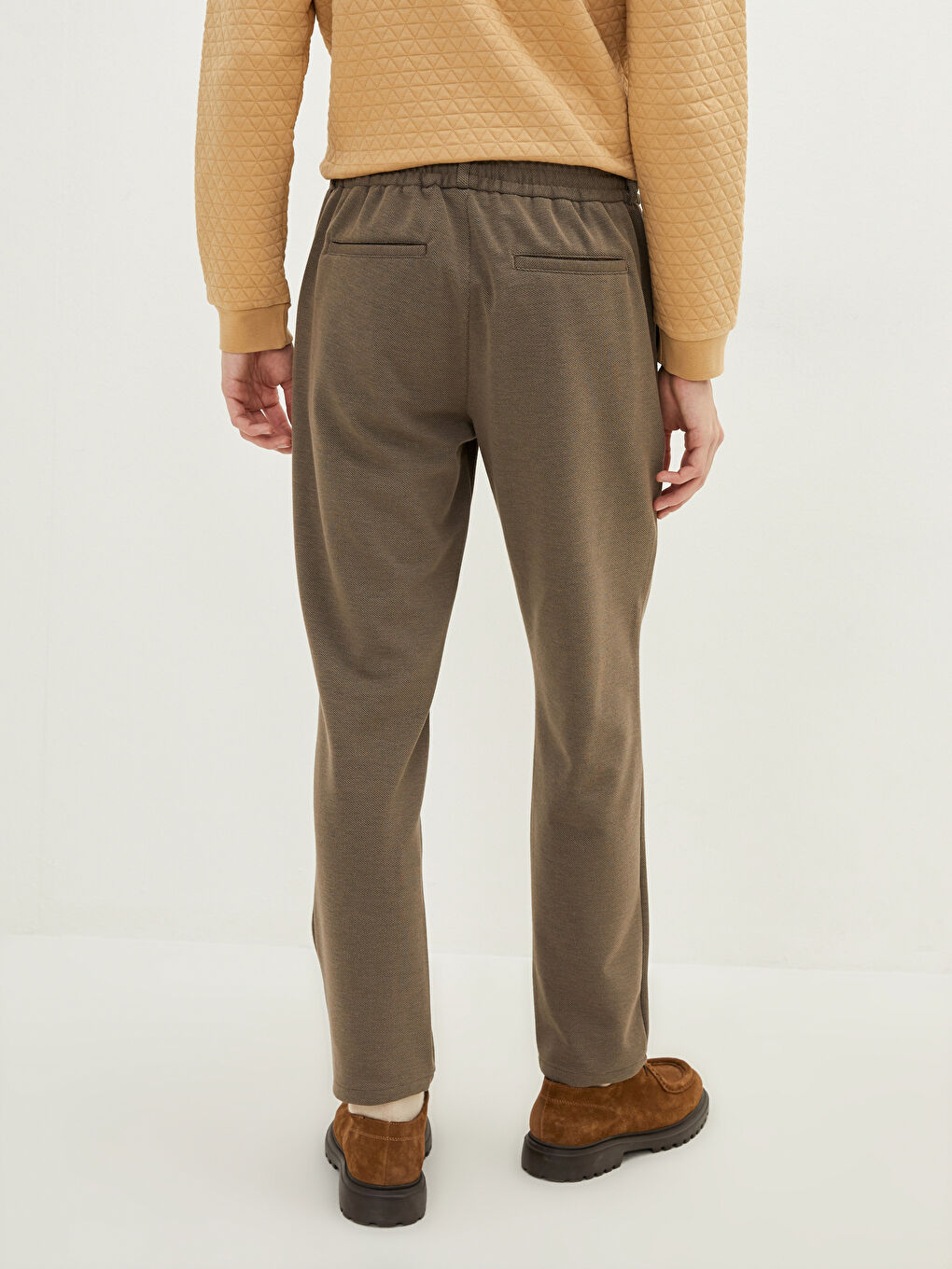 Kahverengi Slim Fit Erkek Pantolon-5