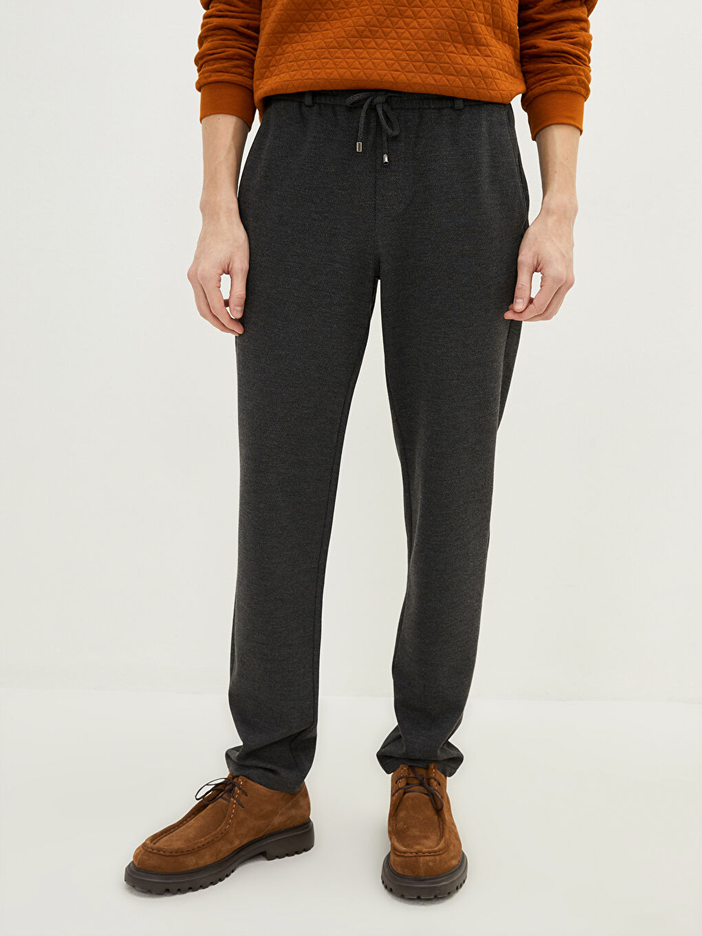 Antrasit Slim Fit Erkek Pantolon-2