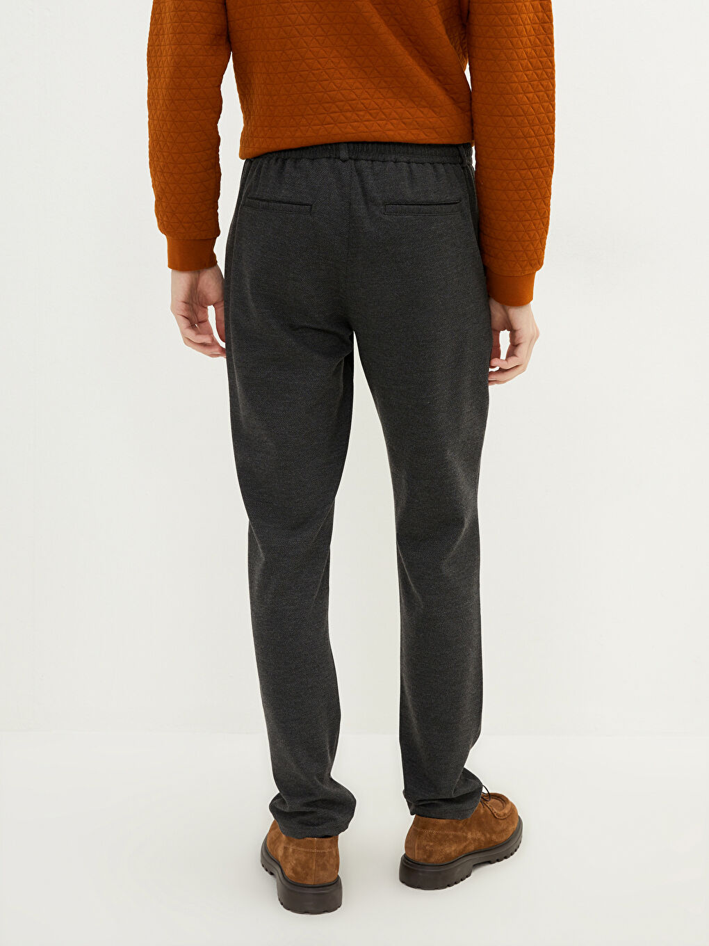 Antrasit Slim Fit Erkek Pantolon-3