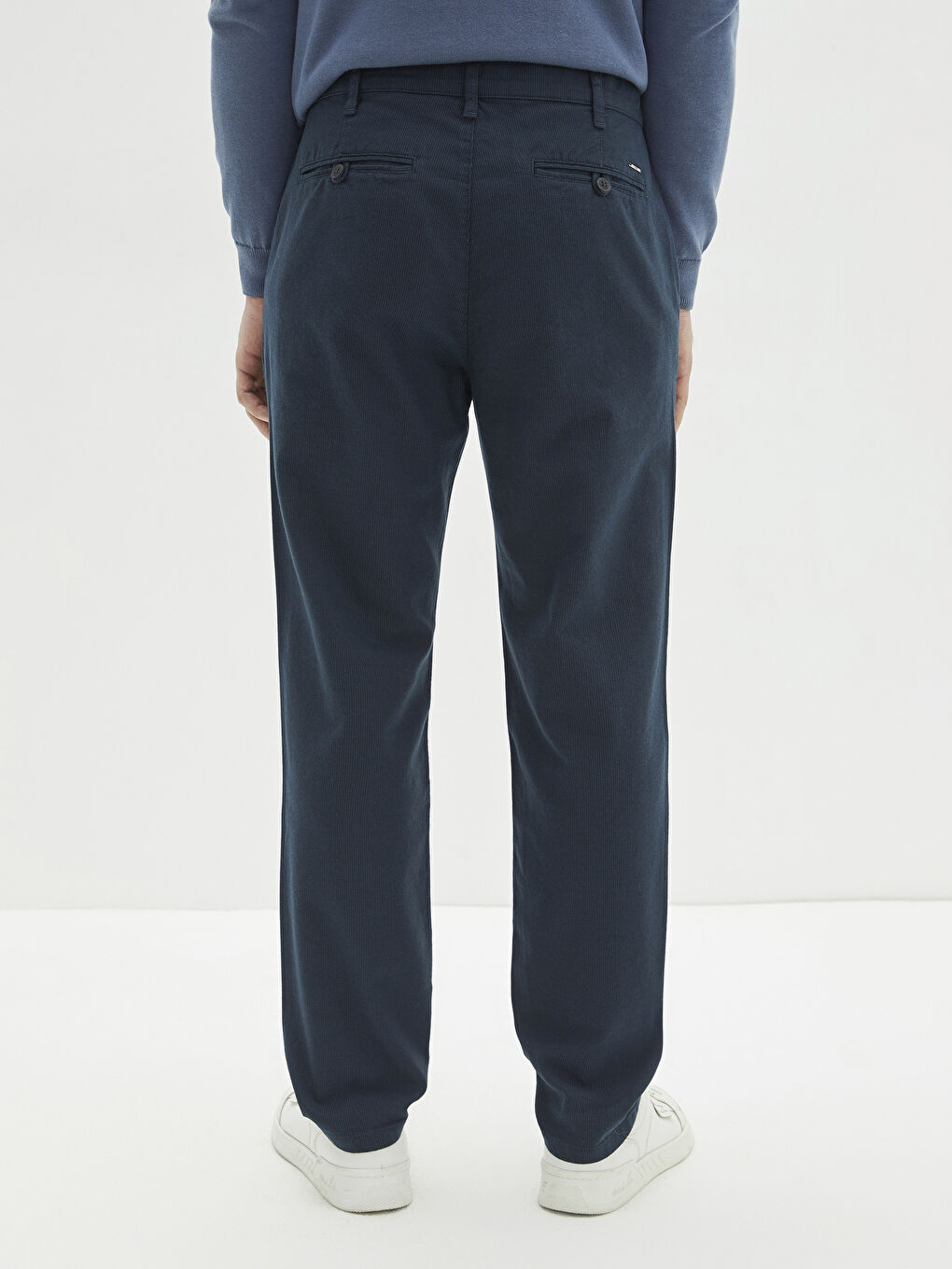 Standard Fit Textured Men's Trousers-4