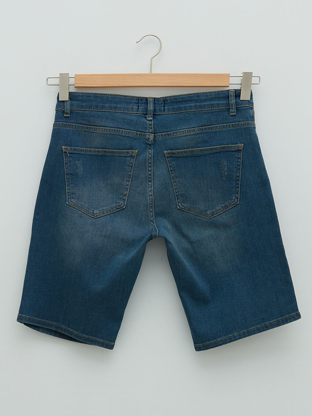 LCW Jeans Orta İndigo Rodeo Standart Kalıp Erkek Jean Şort - 5