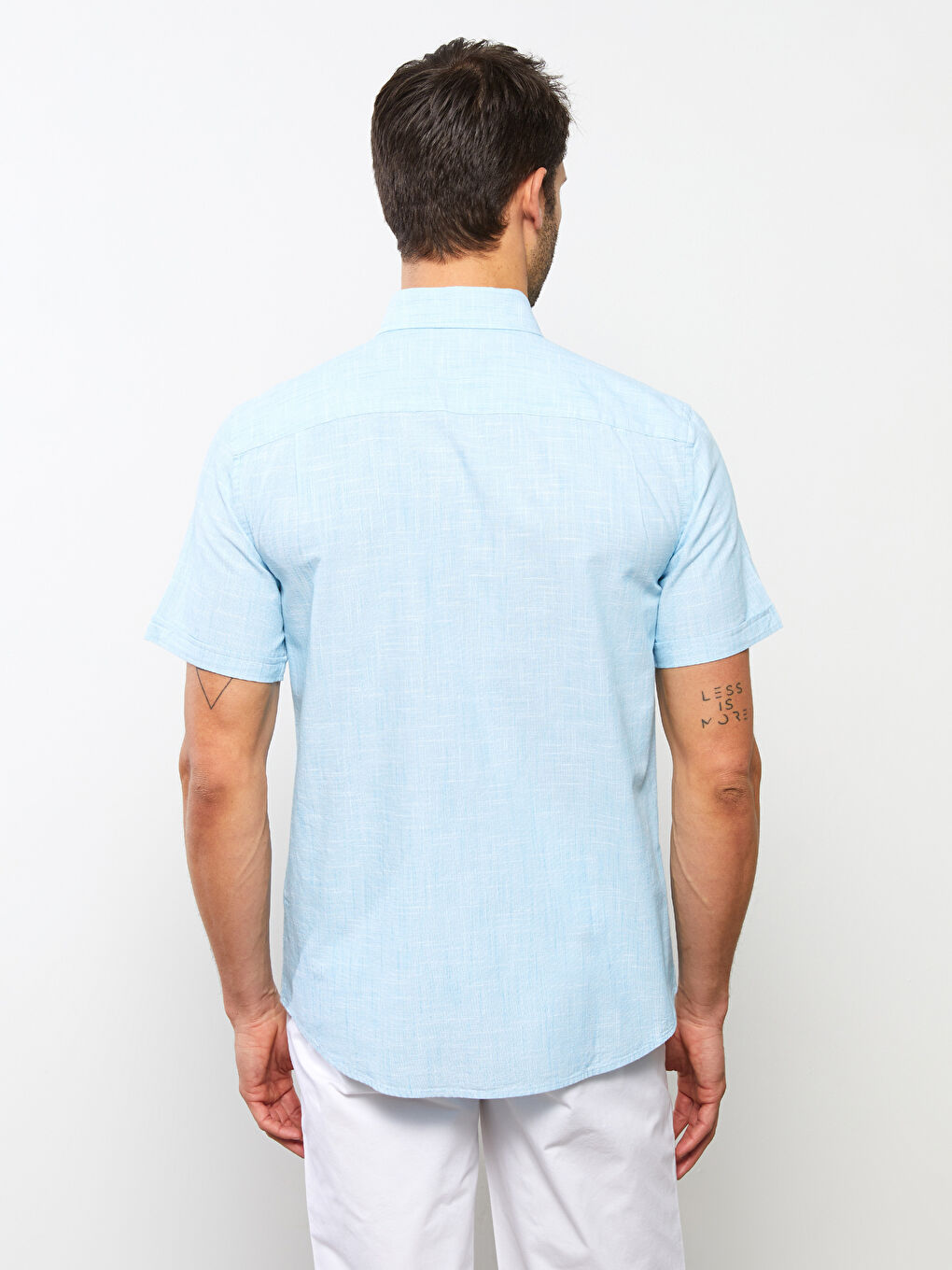 Turkuaz Regular Fit Kısa Kollu Erkek Gömlek-5