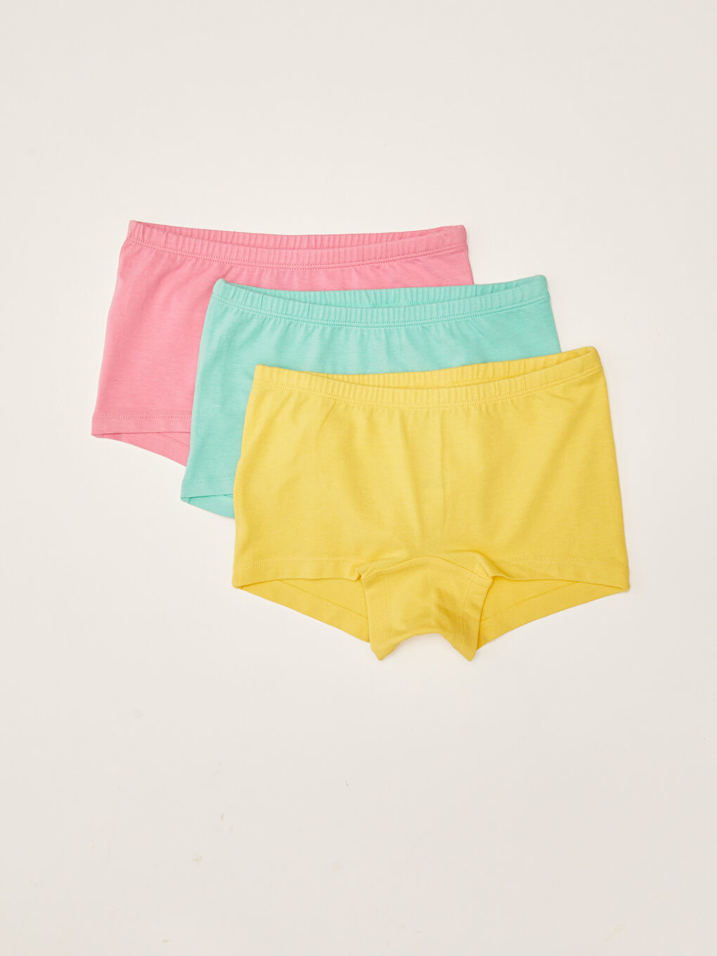 Basic Cotton Girls' Boxer 3-Pack