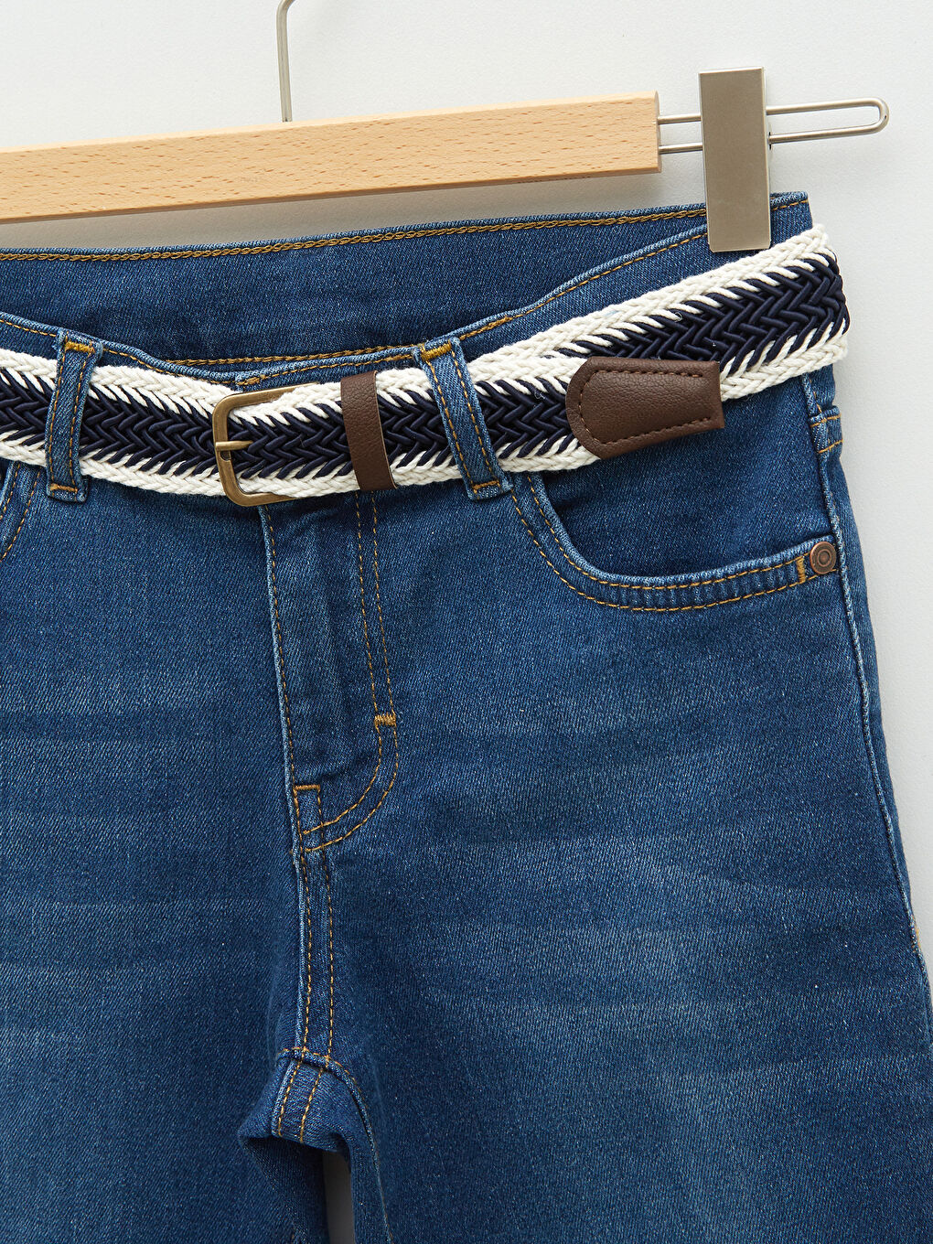 İndigo Basic Erkek Çocuk Jean Roller ve Kemer-2