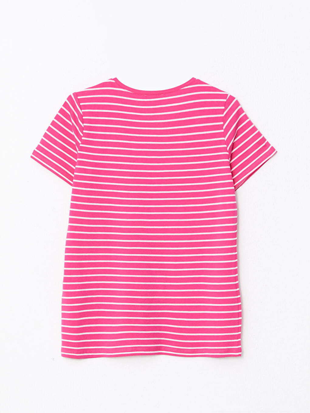 V-Neck Striped Short Sleeve Women's T-Shirt-6