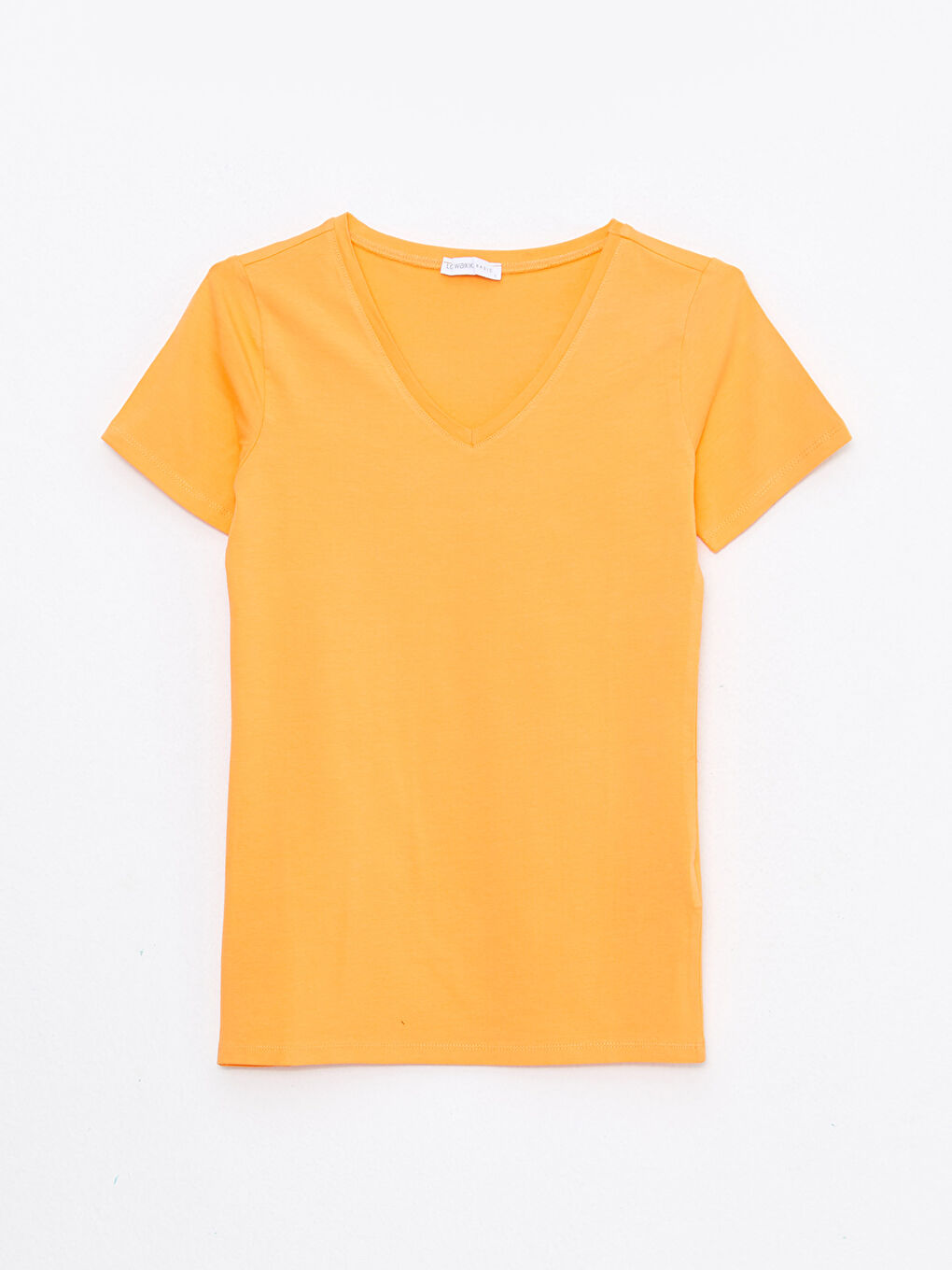 LC Waikiki V-Neck Plain Short Sleeve Women's T-Shirt -S29608Z8-FLS