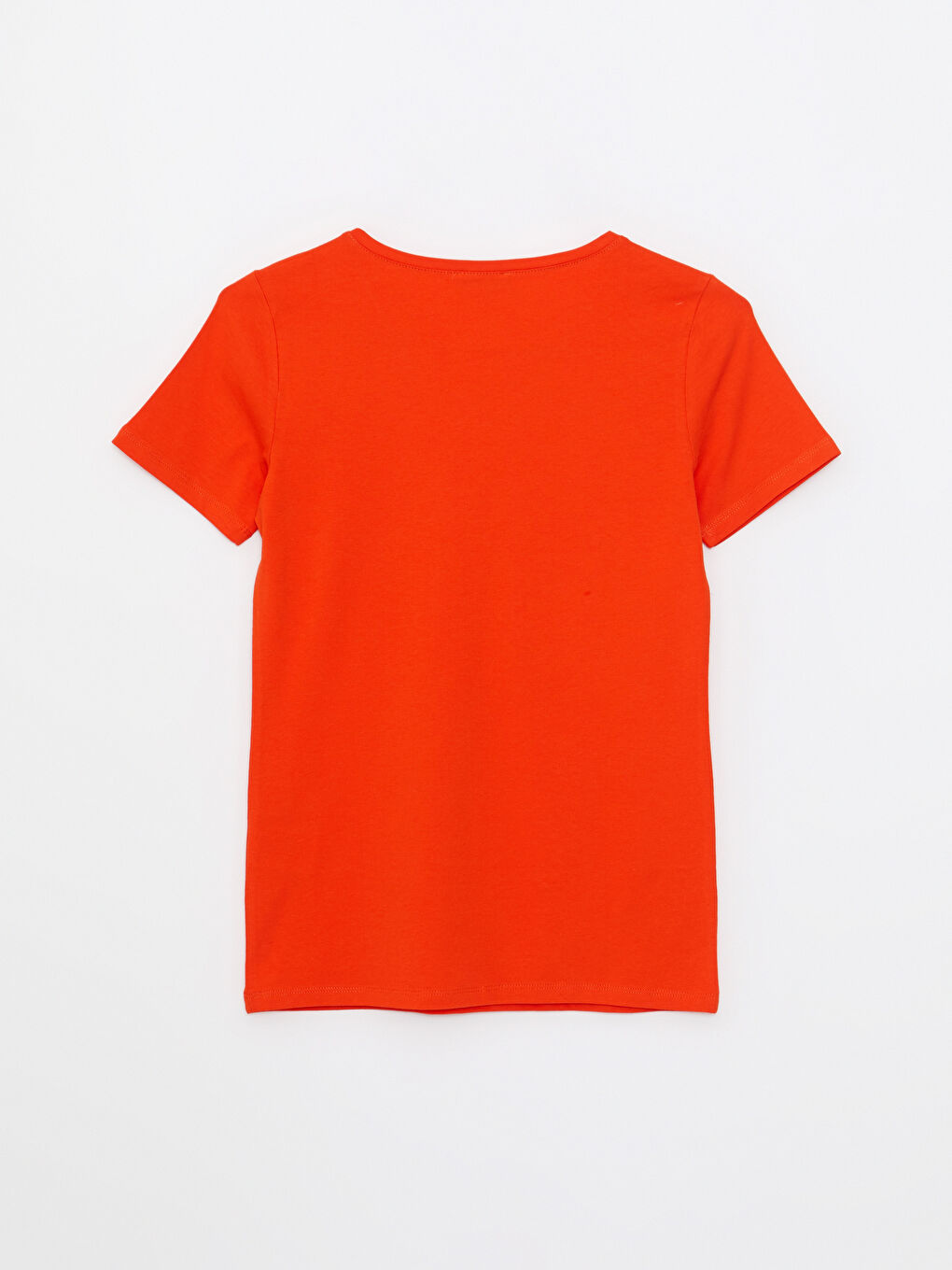 LC Waikiki V-Neck Plain Short Sleeve Women's T-Shirt -S29608Z8-GRM