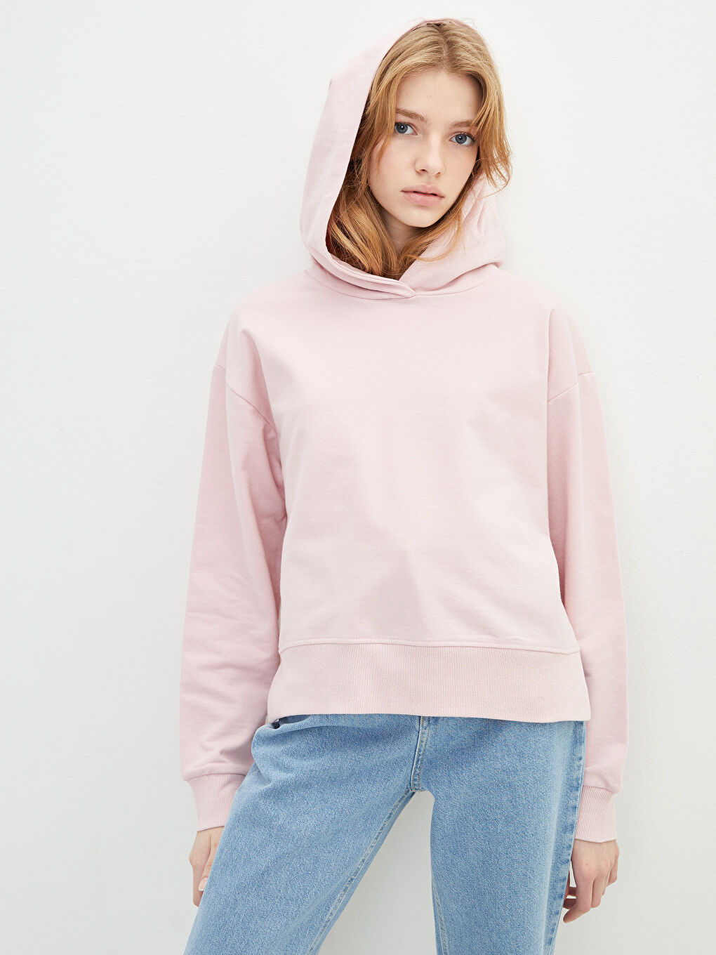 Plain Long Sleeve Women's Hoodie
