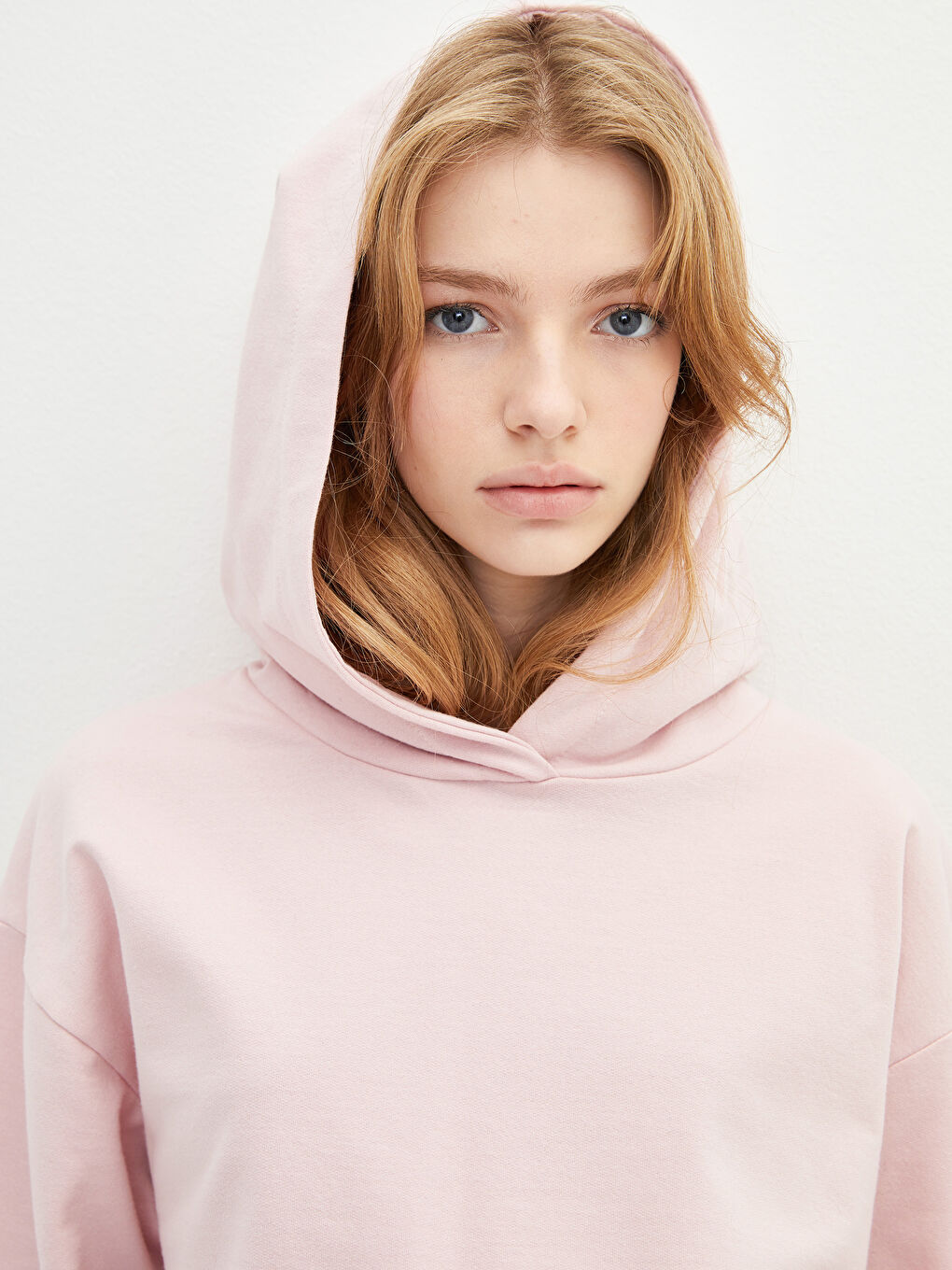 Plain Long Sleeve Women's Hoodie-3