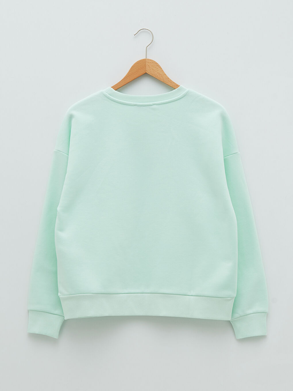 Crew Neck Embroidered Women's Thick Sweatshirt-6