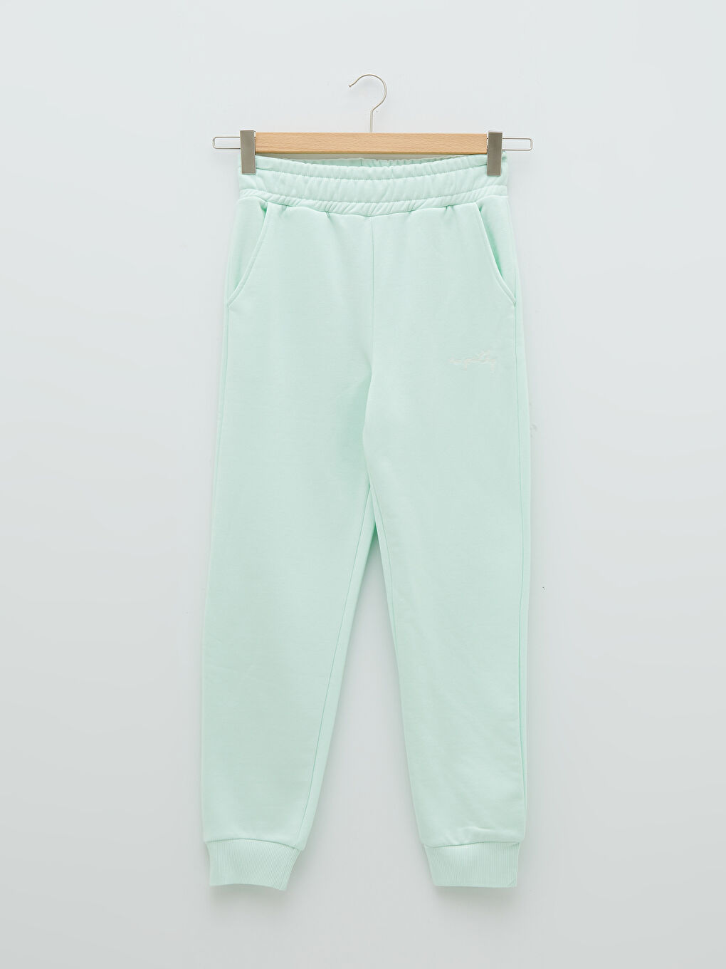 Elasticated Waist Embroidered Women's Thick Jogger Sweatpants-5