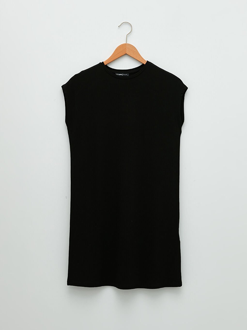 LCWAIKIKI Basic Rundhalsausschnitt Schlicht Kurzarm Tunika für Damen -S29641Z8-CVL