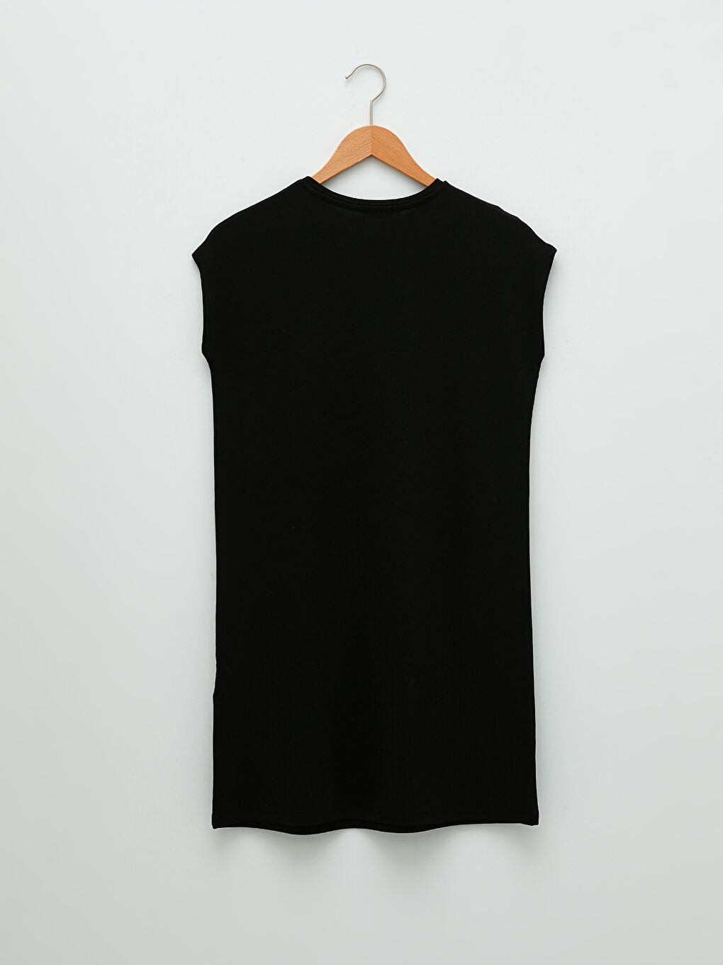 LCWAIKIKI Basic Rundhalsausschnitt Schlicht Kurzarm Tunika für Damen -S29641Z8-CVL