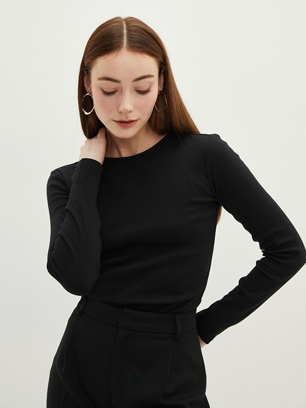 Crew Neck Women's Bodysuit