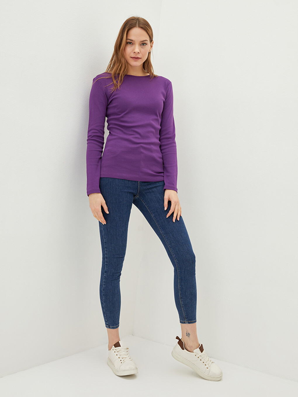 Crew Neck Women's Bodysuit-2