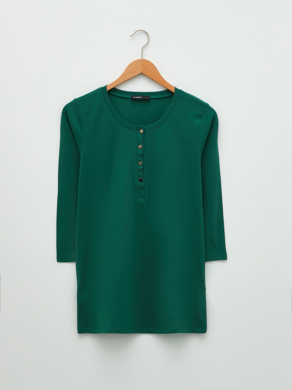 Crew Neck Regular Cotton Women's T-shirt-4