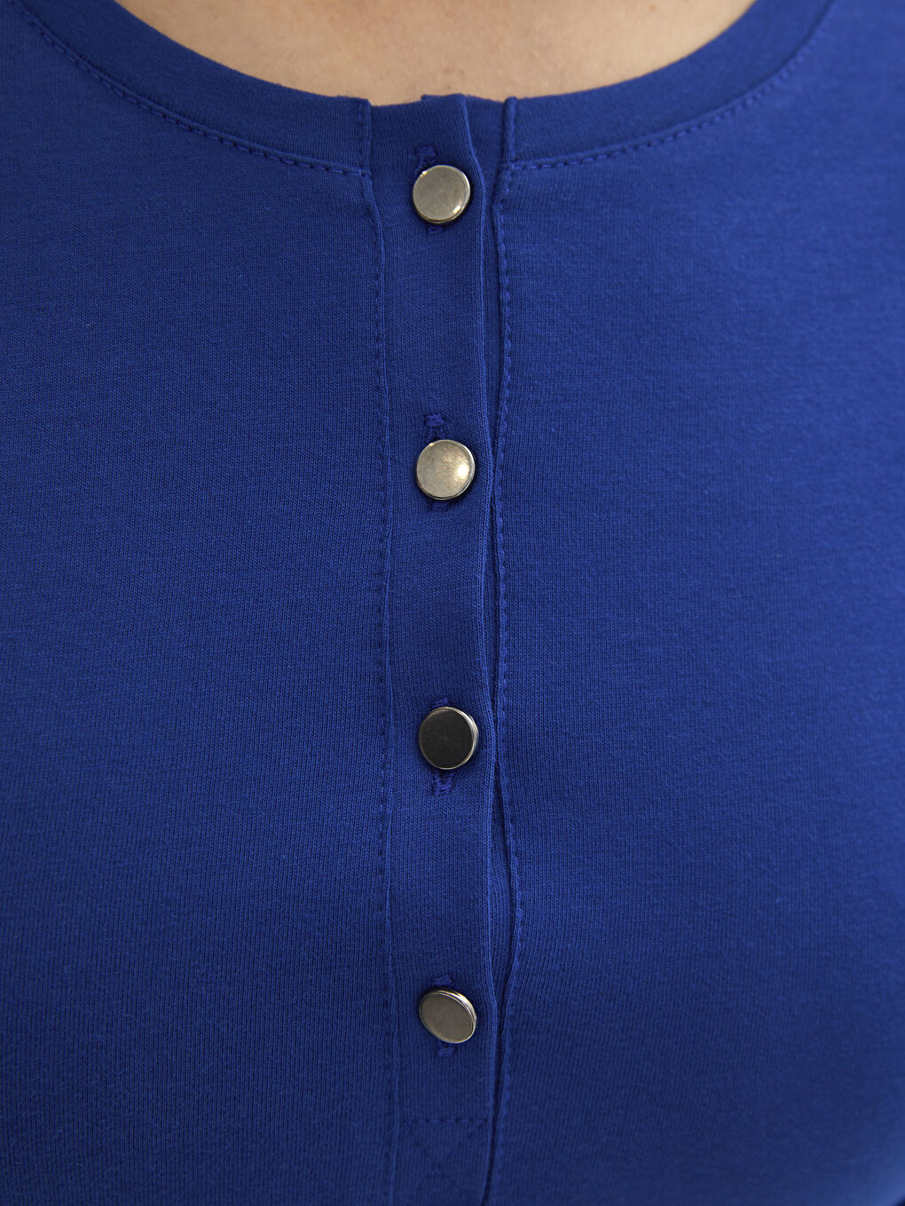 Crew Neck Regular Cotton Women's T-shirt-3