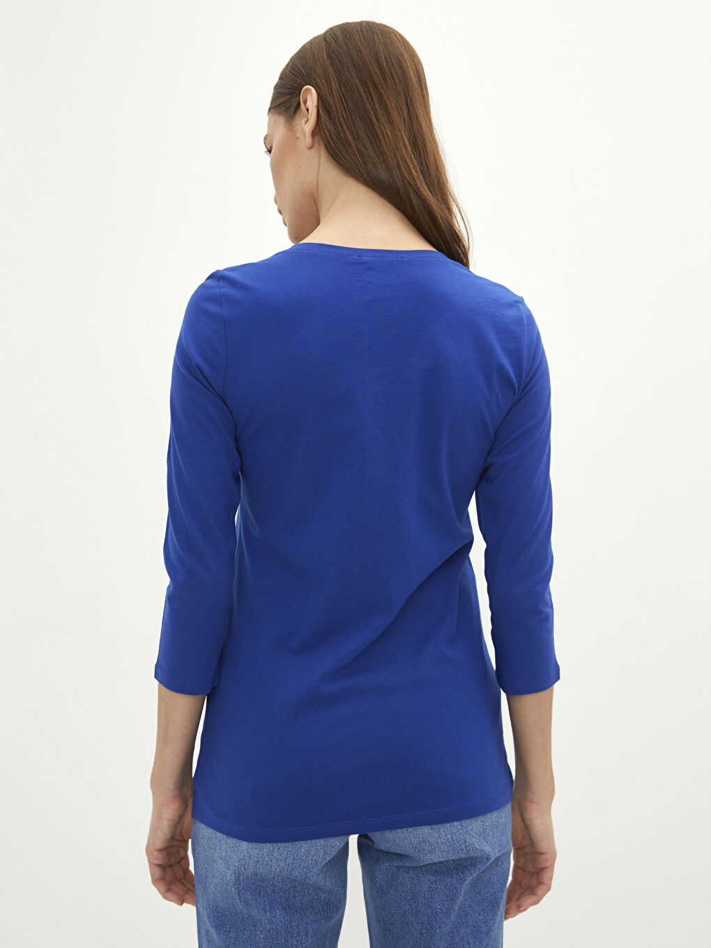 Crew Neck Regular Cotton Women's T-shirt-4